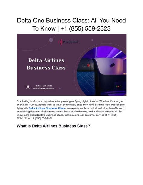 Delta One business class: all you need to know.